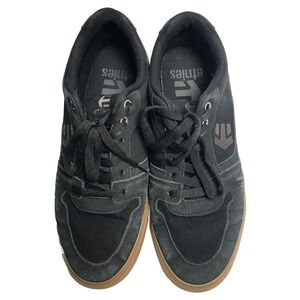 Etnies Rebel Skate Shoes Black Gum Men's 12 Suede Low Top Sneakers